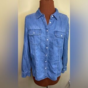 Talbots Blue Button Down Shirt